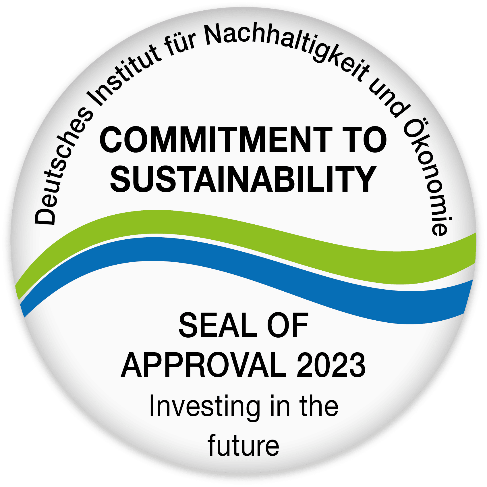 Siegel für Nachhaltigkeit Englisch 2023