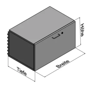 Wooden drawer cabinet, with lock