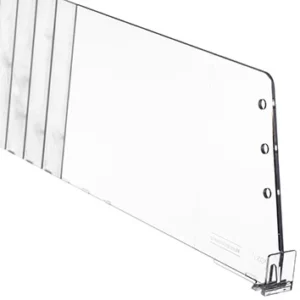 Divider Vario D120 height 120mm, break-off, transparent